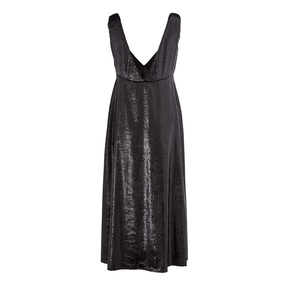 Lardini Elegant Black Polyester Dress