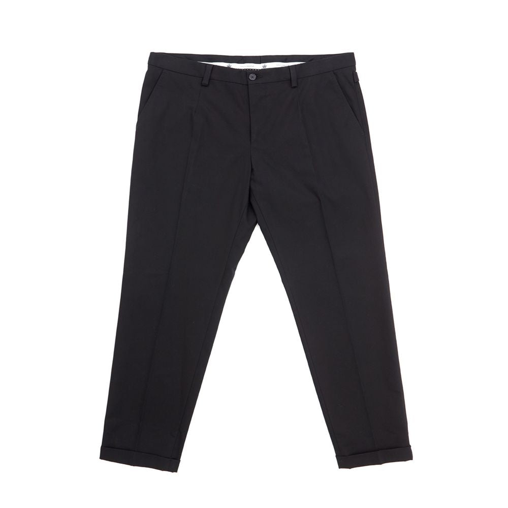 Dolce &amp; Gabbana Elegant Black Cotton Pants for Men