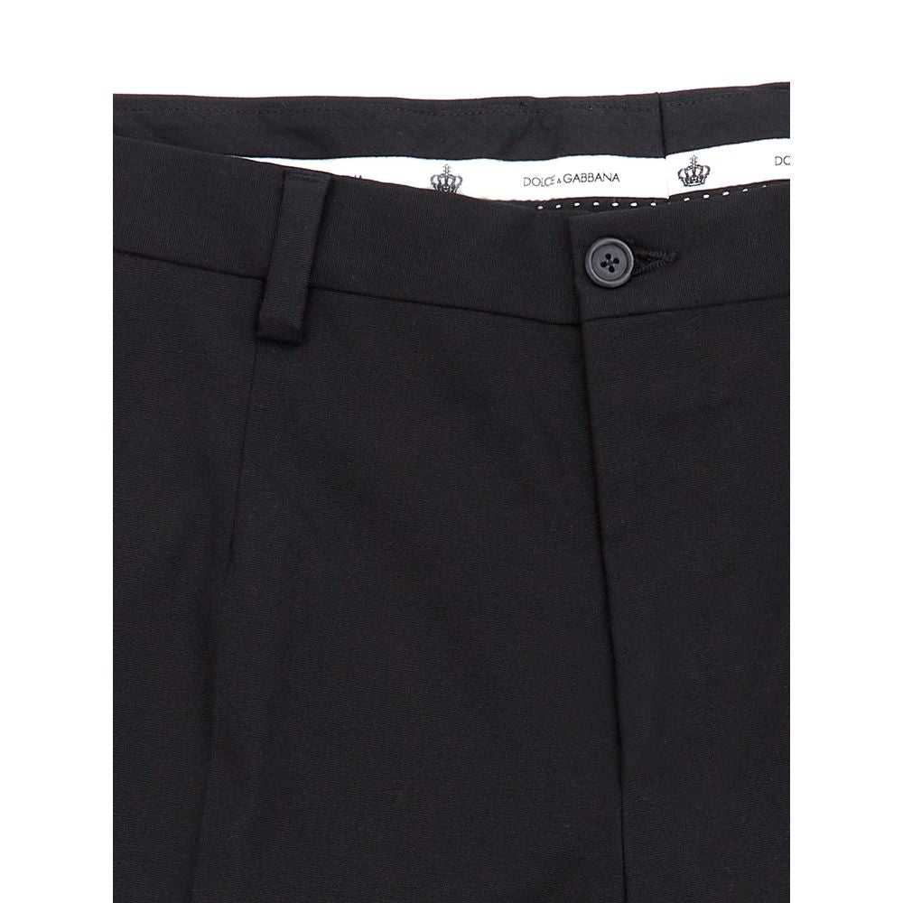 Dolce &amp; Gabbana Elegant Black Cotton Pants for Men