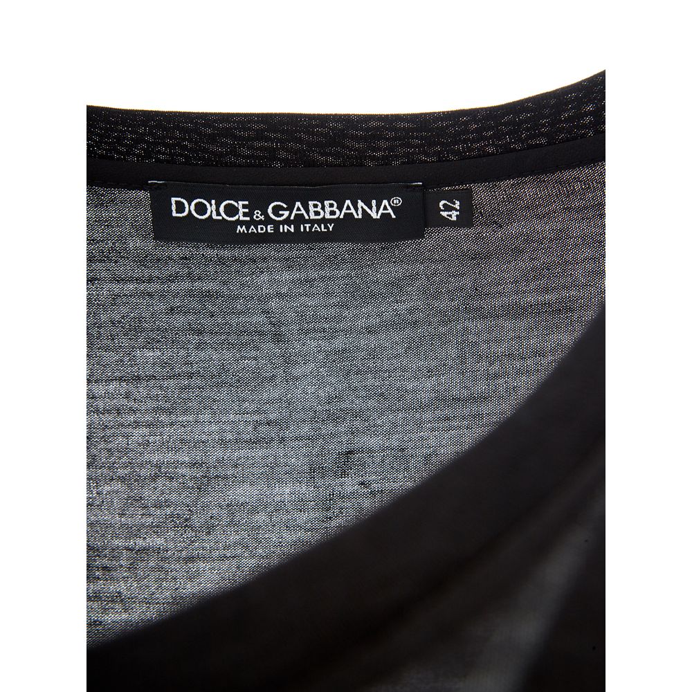 Dolce &amp; Gabbana Elegant black cotton top for fashion-conscious women