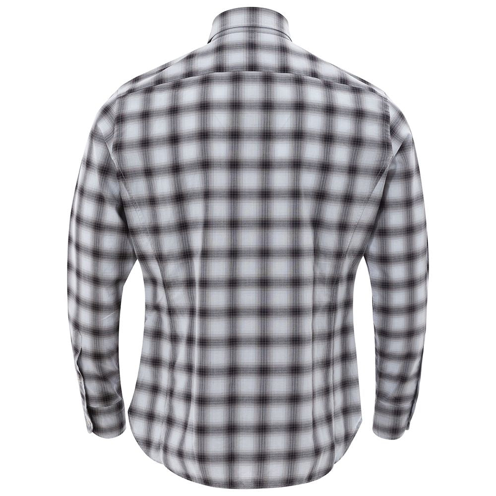 Tom Ford Elegant gray cotton men's shirt