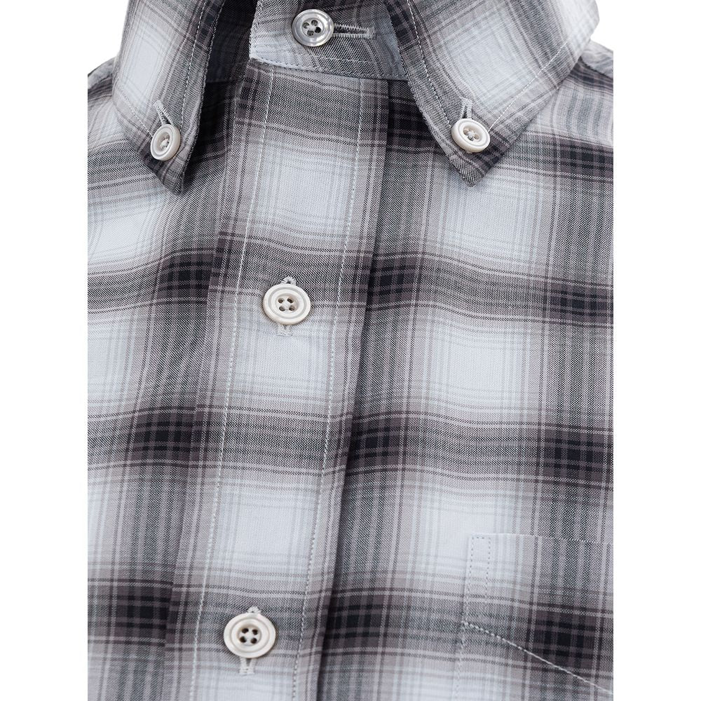 Tom Ford Elegant gray cotton men's shirt