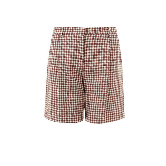 Lardini Elegante mehrfarbige Shorts aus Seiden-Leinen-Mischung