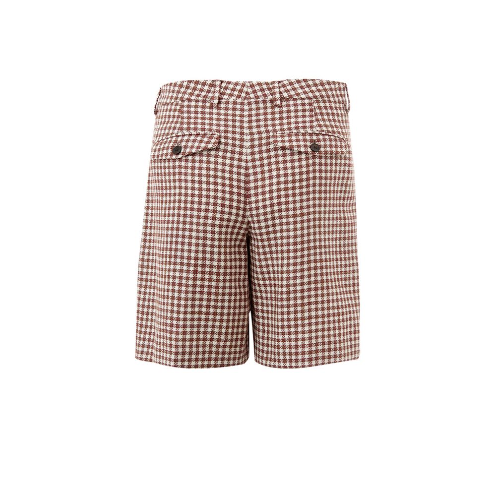 Lardini Elegante mehrfarbige Shorts aus Seiden-Leinen-Mischung