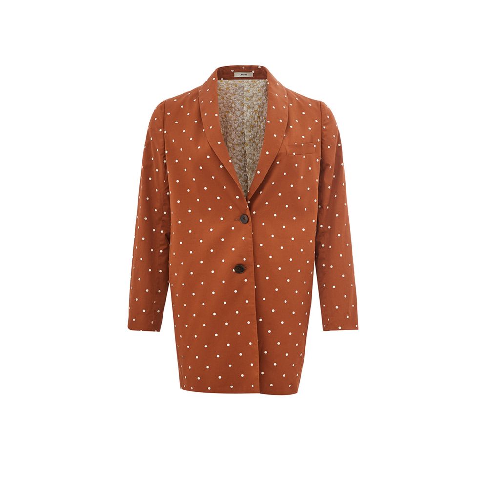 Lardini Chic brown cotton jacket for the modern woman