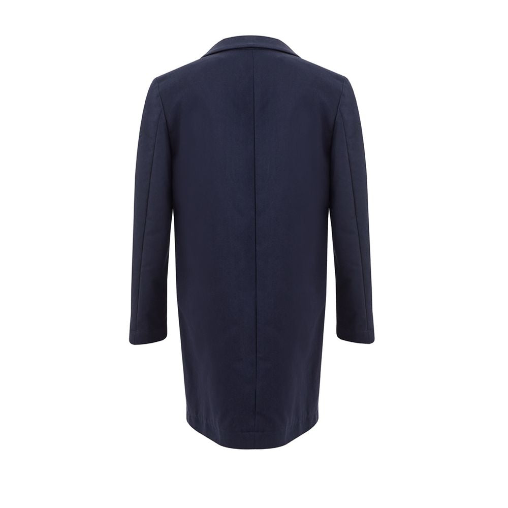 Lardini Cotton Elegance: Chic blue jacket