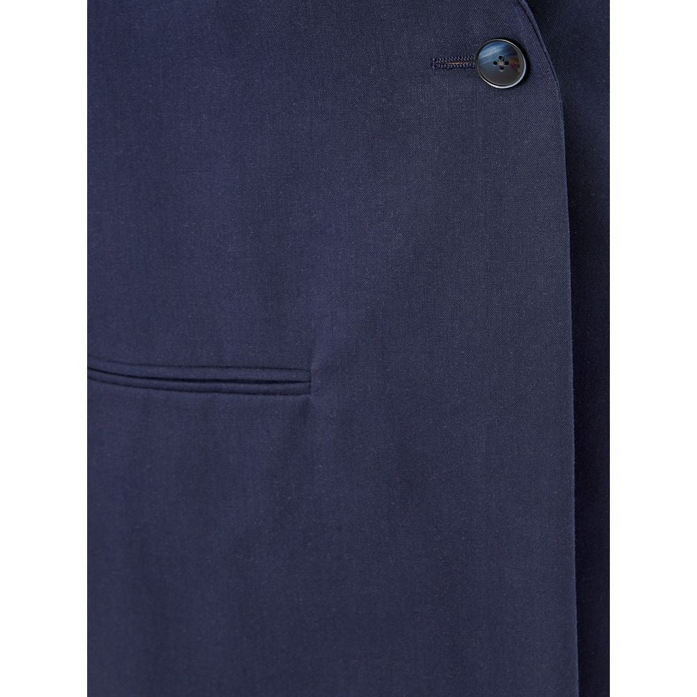 Lardini Cotton Elegance: Chic blue jacket