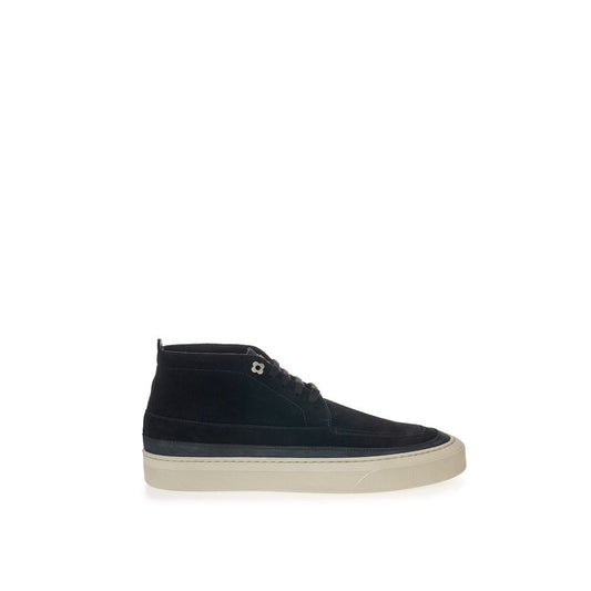 Lardini Elegant suede sneakers in timeless black