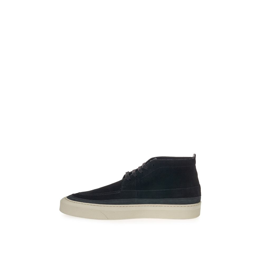 Lardini Elegant suede sneakers in timeless black