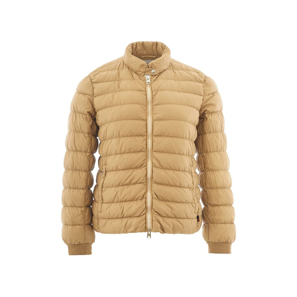 Woolrich beige chic winter coat made of polyamide