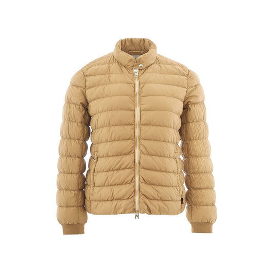 Woolrich beige chic winter coat made of polyamide