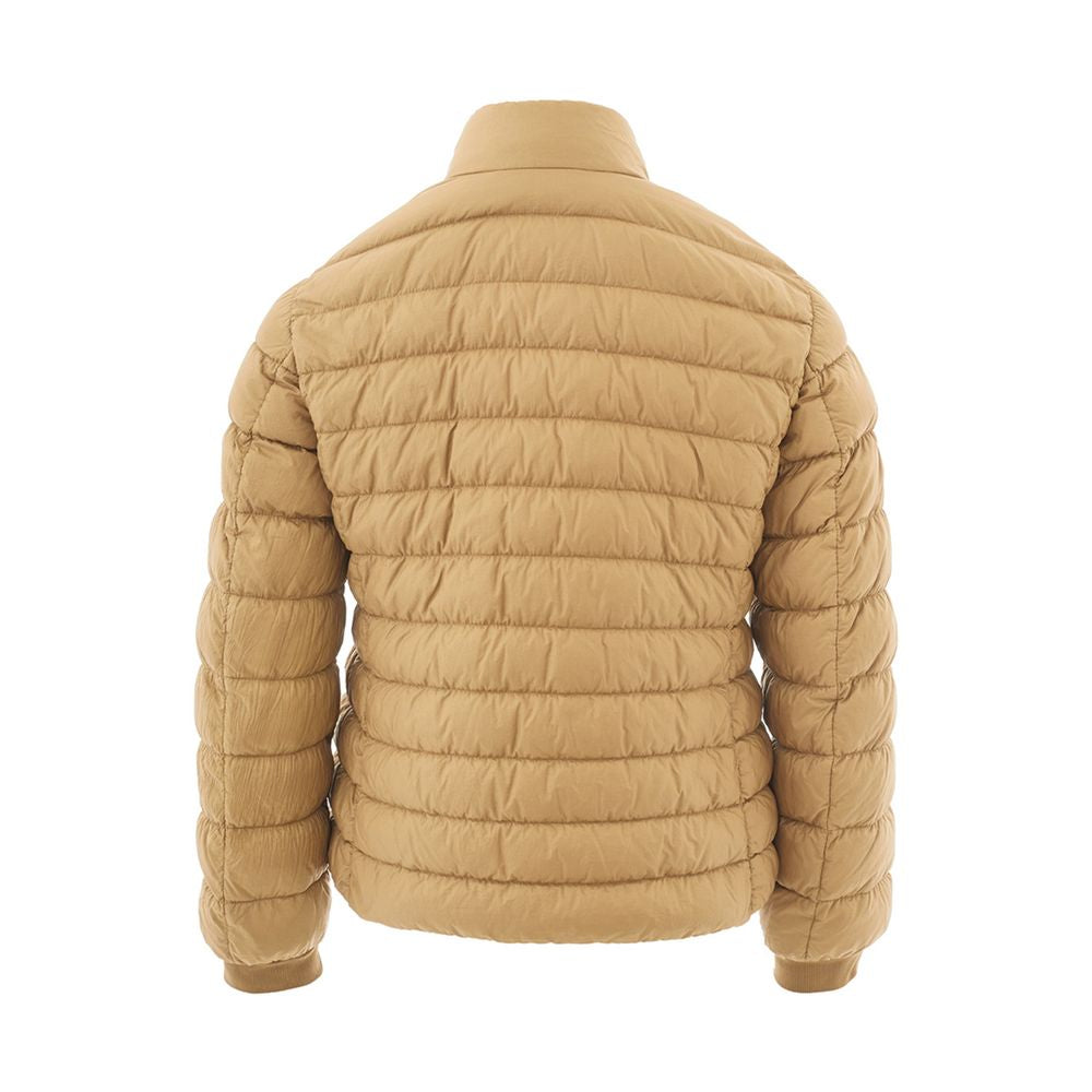 Woolrich beige chic winter coat made of polyamide