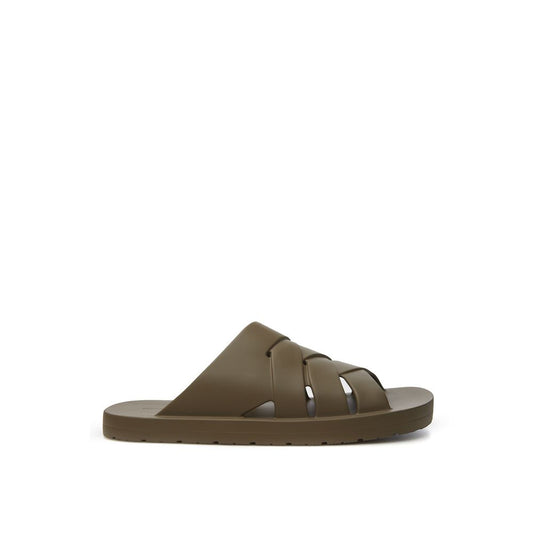 Bottega Veneta brown cotton sandal