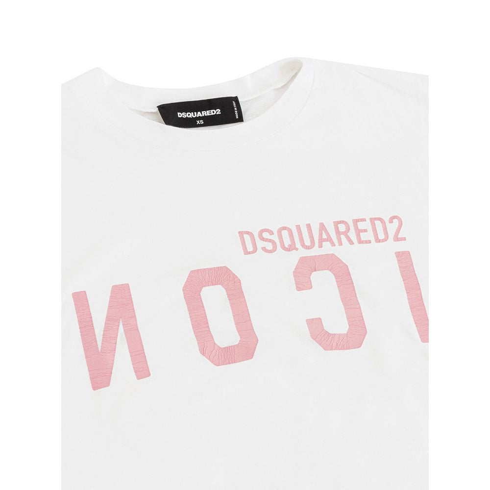 Dsquared² Elegant white cotton T-shirt for style-conscious women