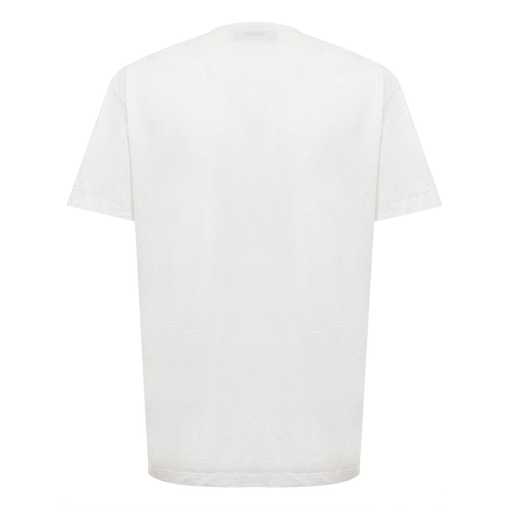 Dsquared² Chic white cotton clip t-shirt