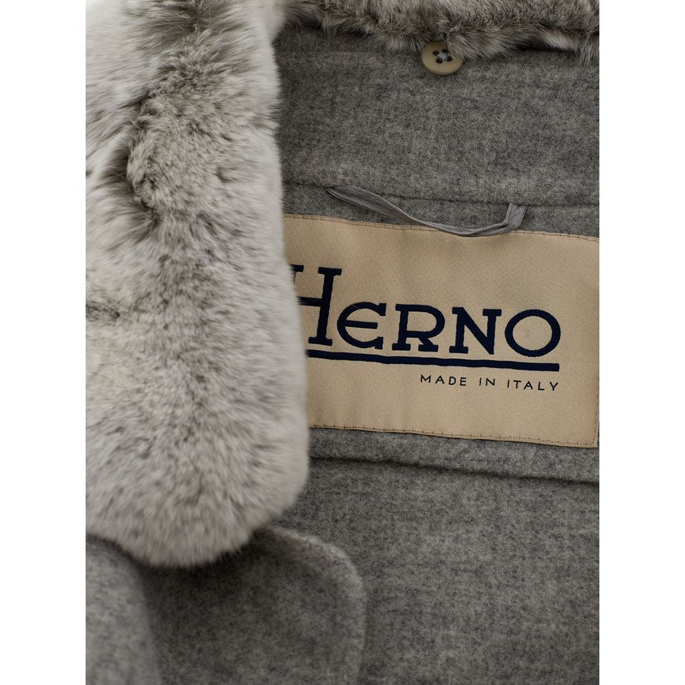 Herno Elegant jacket in grey wool for timeless style