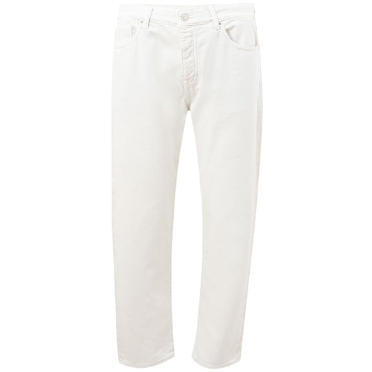 Armani Exchange Elegant white cotton pants