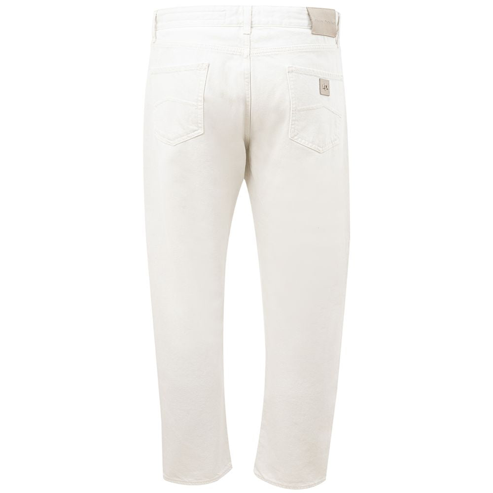 Armani Exchange Elegant white cotton pants