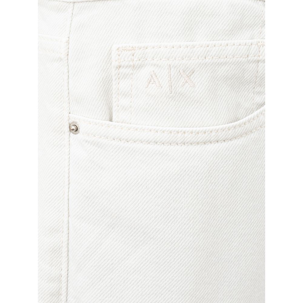 Armani Exchange Elegant white cotton pants