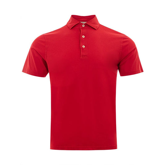 Gran Sasso Elegant cotton polo in exciting red