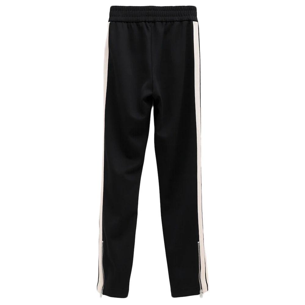 Moncler x Palm Angels Schwarze Polyester Jeans & Hose