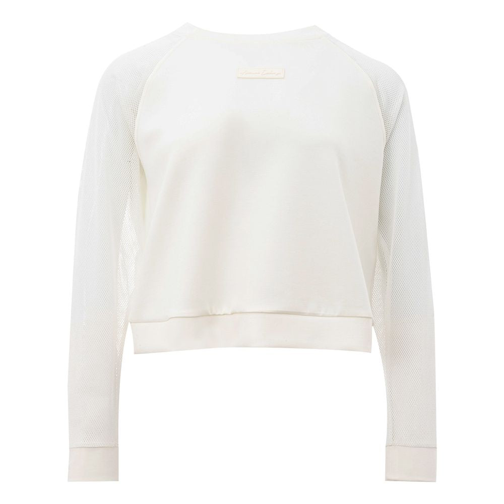 Armani Exchange Elegant white polyamide sweater