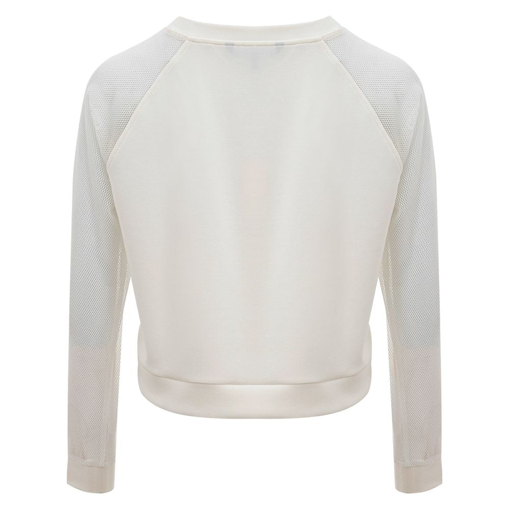 Armani Exchange Elegant white polyamide sweater