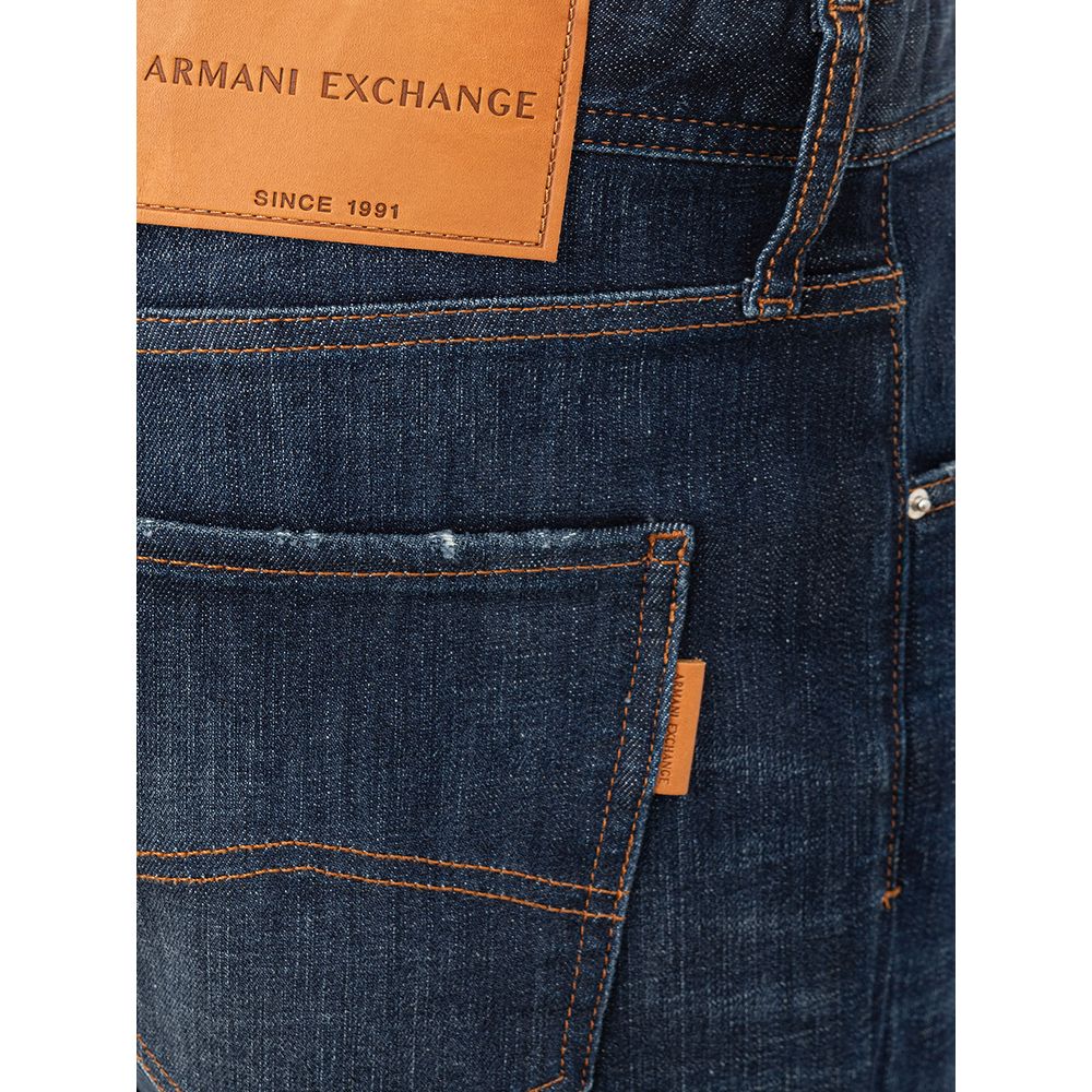 Armani Exchange Chic blue cotton pants for modern men