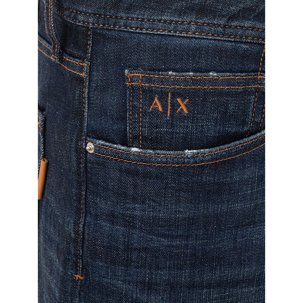 Armani Exchange Chic blue cotton pants for modern men