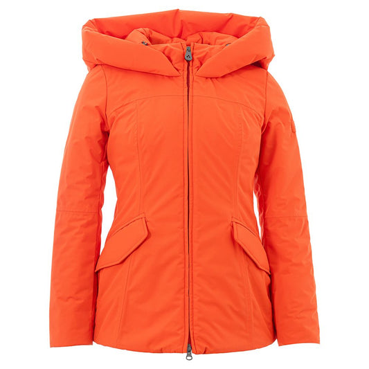 Peuterey Elegant orange polyester jacket for women