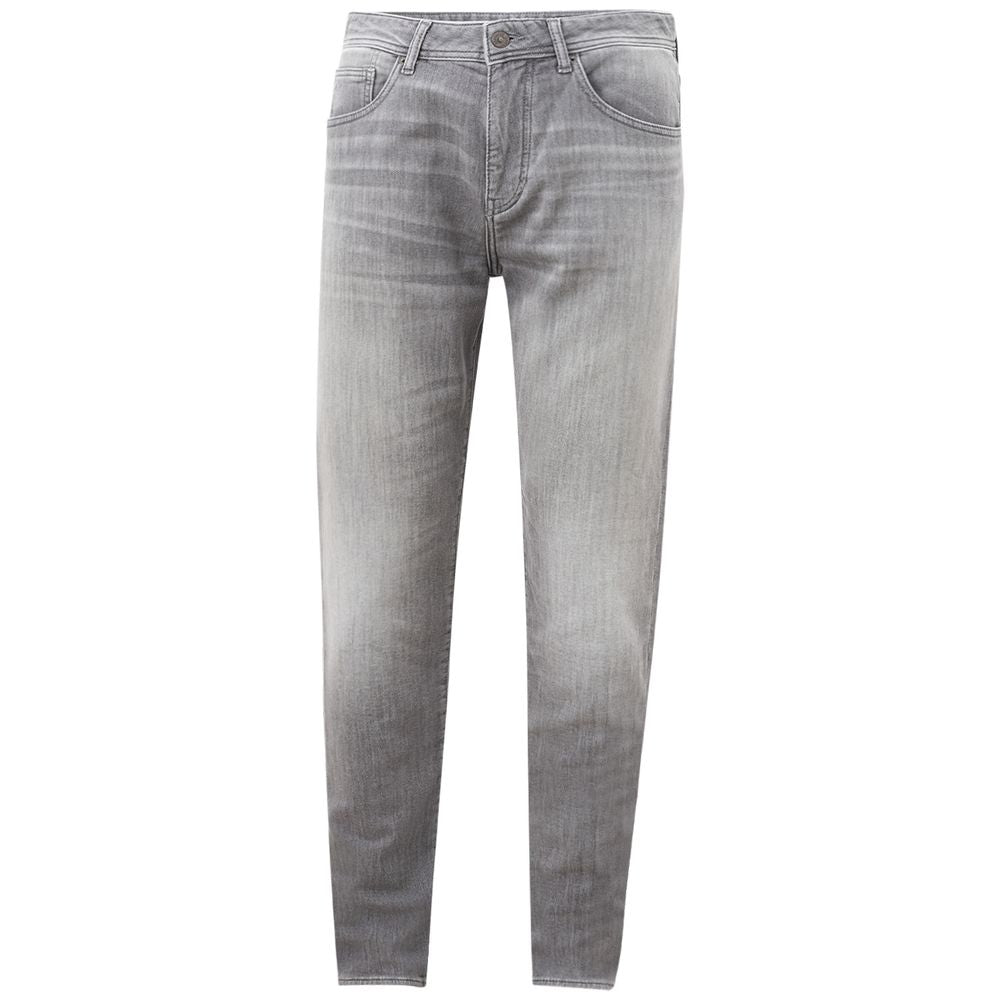 Armani Exchange Sleek Gray Cotton Denim Essentials