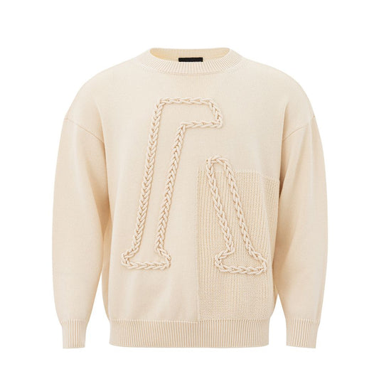 Emporio Armani beige wool sweater Sophistication