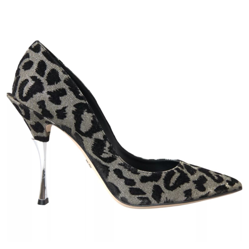 Dolce &amp; Gabbana Grey Leather Di Calfskin Pumps