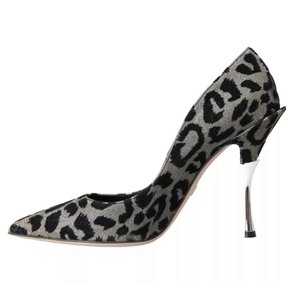 Dolce &amp; Gabbana Grey Leather Di Calfskin Pumps