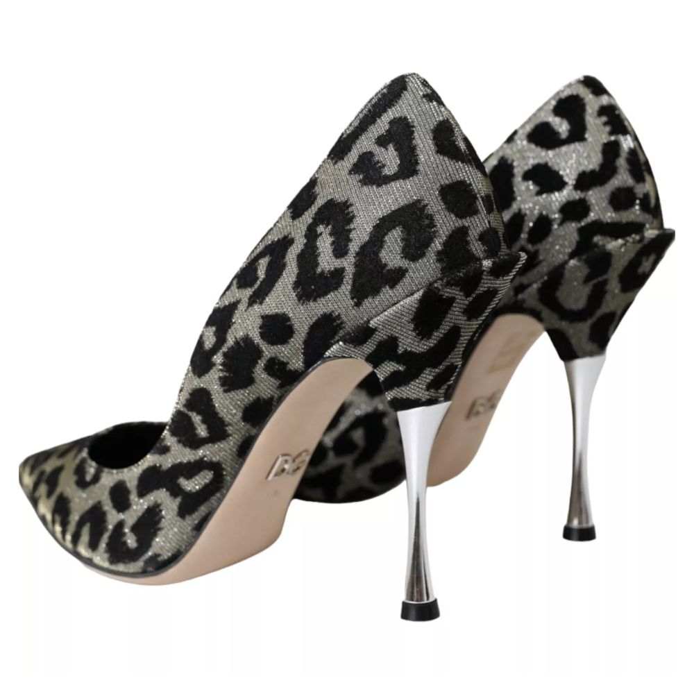 Dolce &amp; Gabbana Grey Leather Di Calfskin Pumps