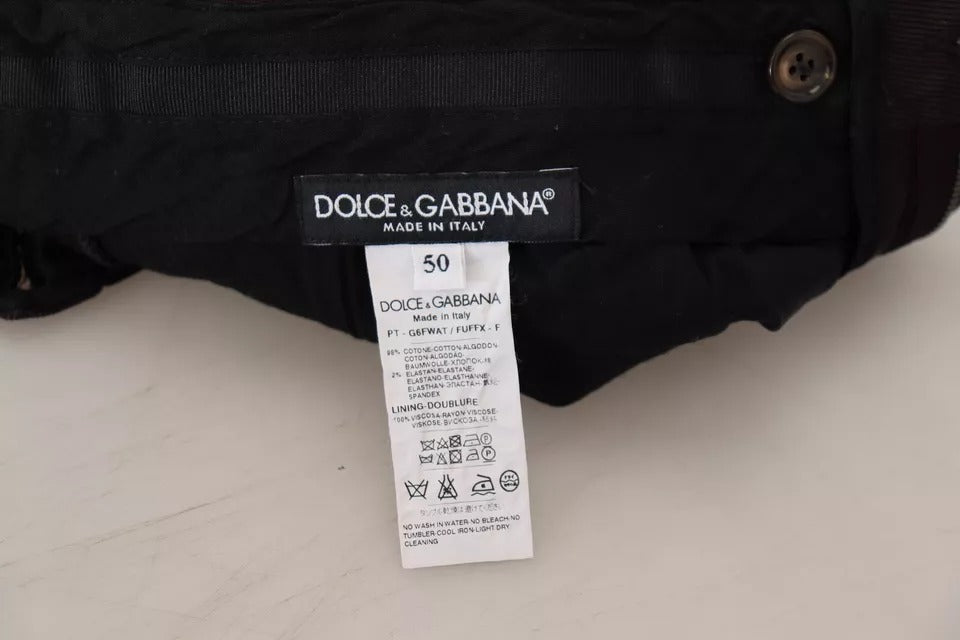 Dolce &amp; Gabbana Brown Skinny Men's Cotton Stretch Pants