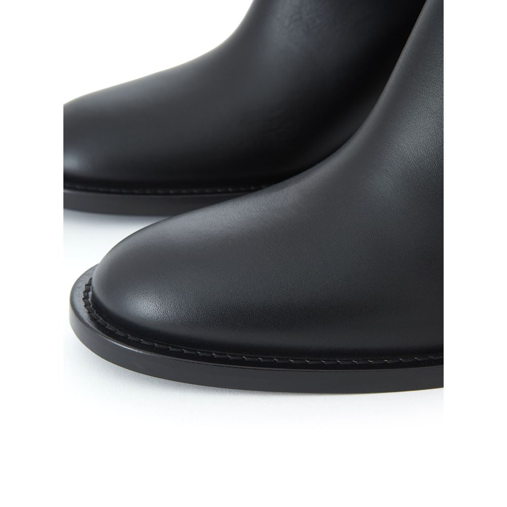 Burberry Black Leather Boots