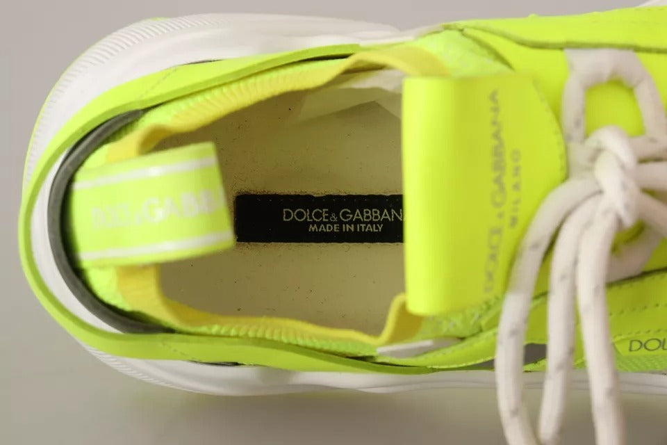 Dolce &amp; Gabbana Yellow White Daymaster Women Sneakers Shoes