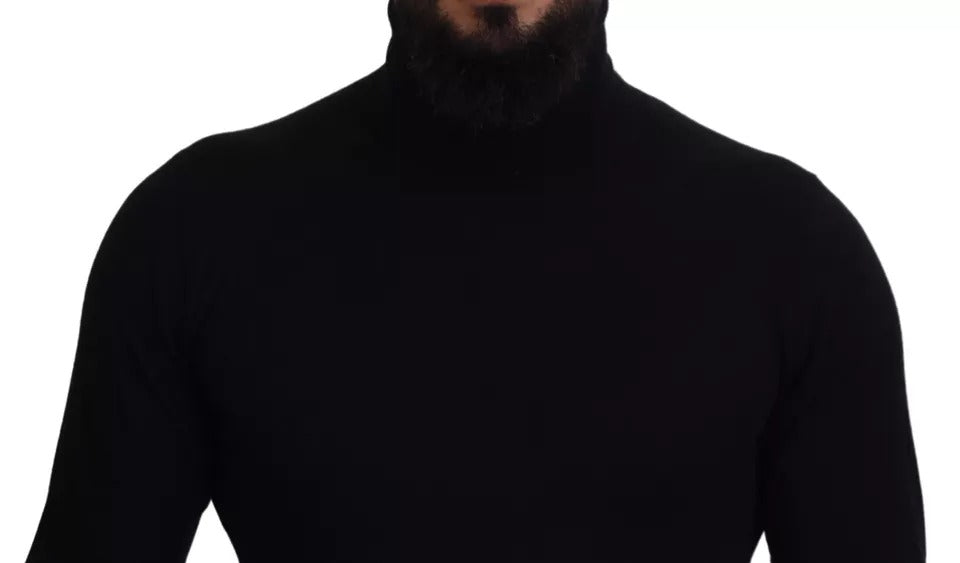 Dolce &amp; Gabbana Black Cashmere Turtleneck Sweater