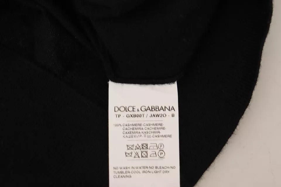 Dolce &amp; Gabbana Black Cashmere Turtleneck Sweater