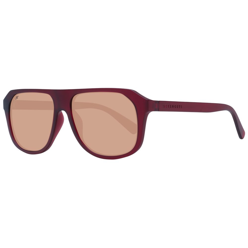 Serengeti Burgundy Men's Sunglasses