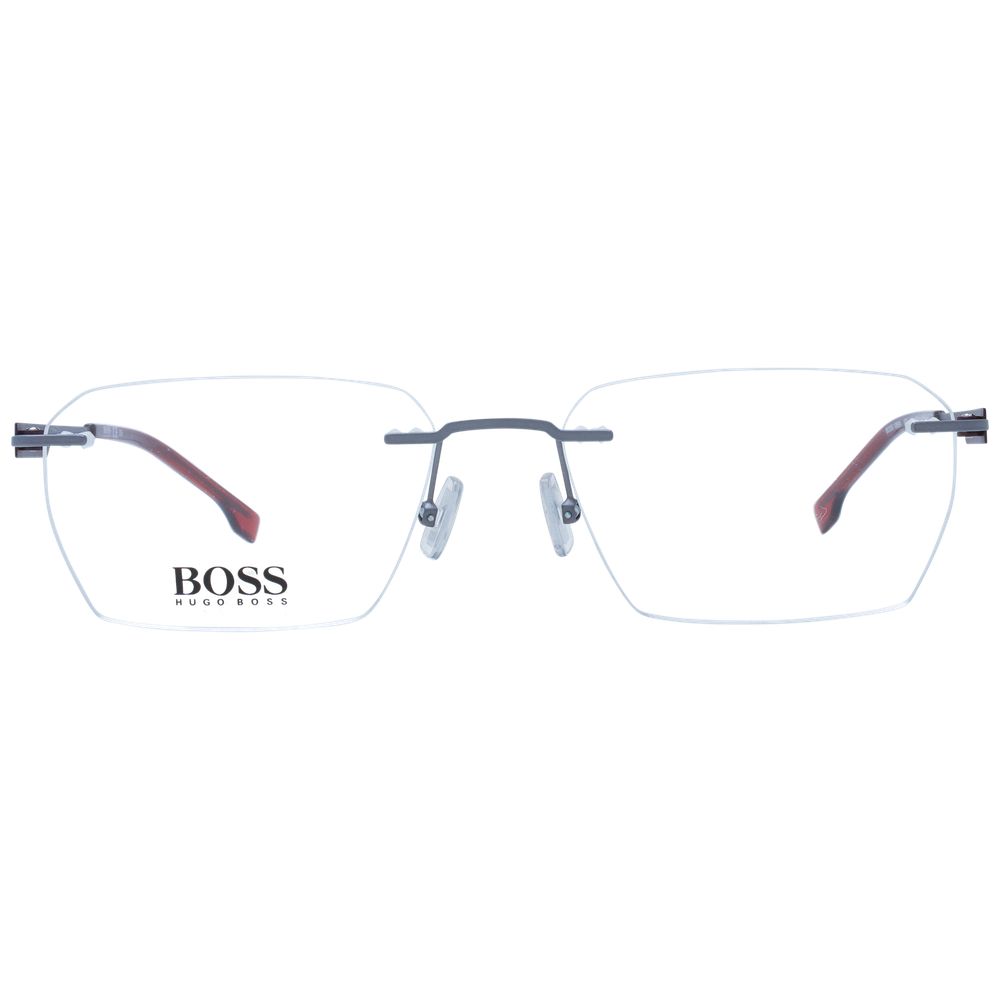 Hugo Boss Gray Men Optical Eyeglasses Frames