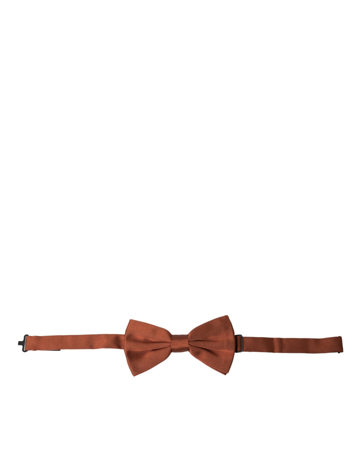 Dolce &amp; Gabbana Brown Silk Adjustable Neck Men Bow Tie