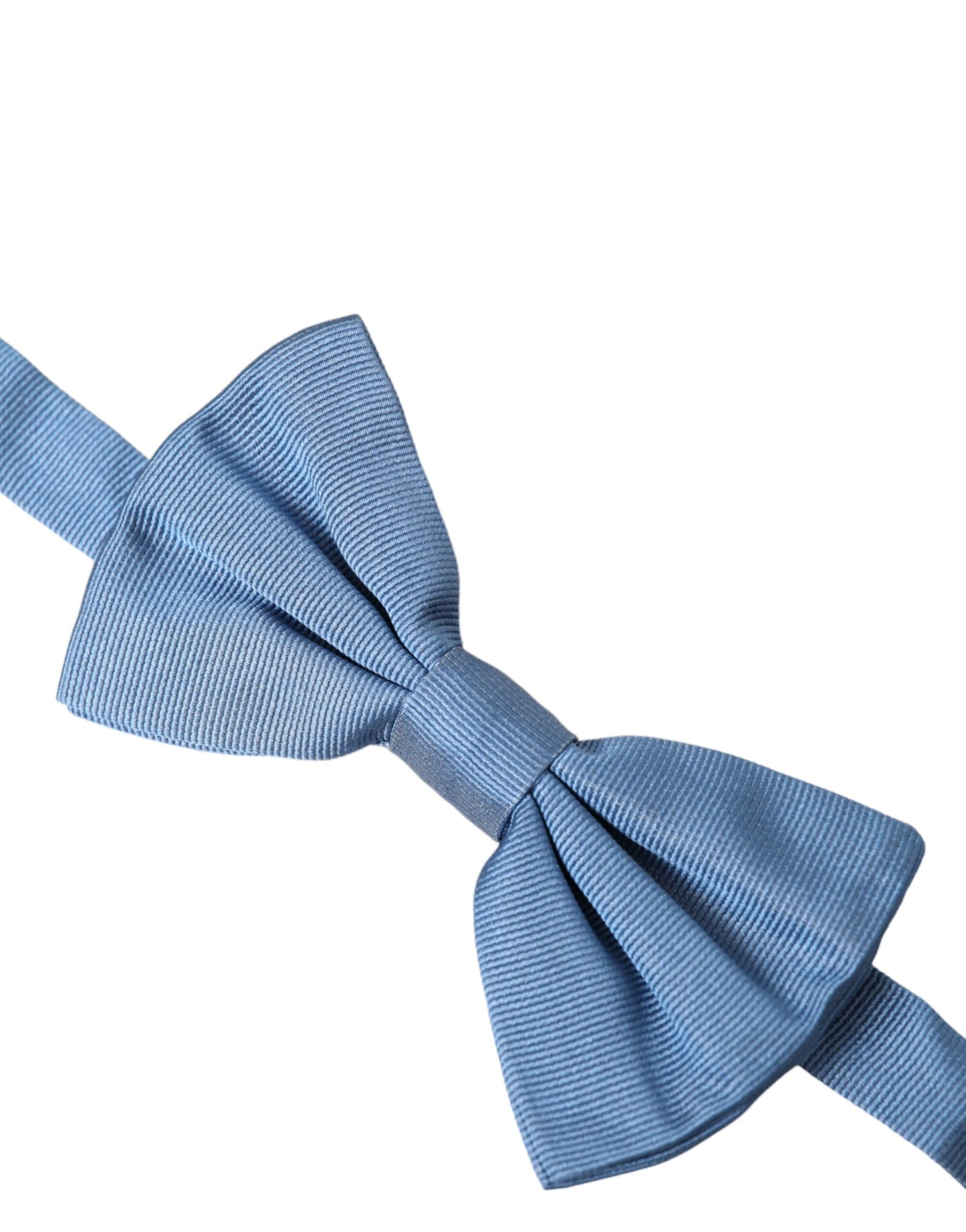 Dolce &amp; Gabbana Blue Silk Adjustable Neck Men Bow Tie