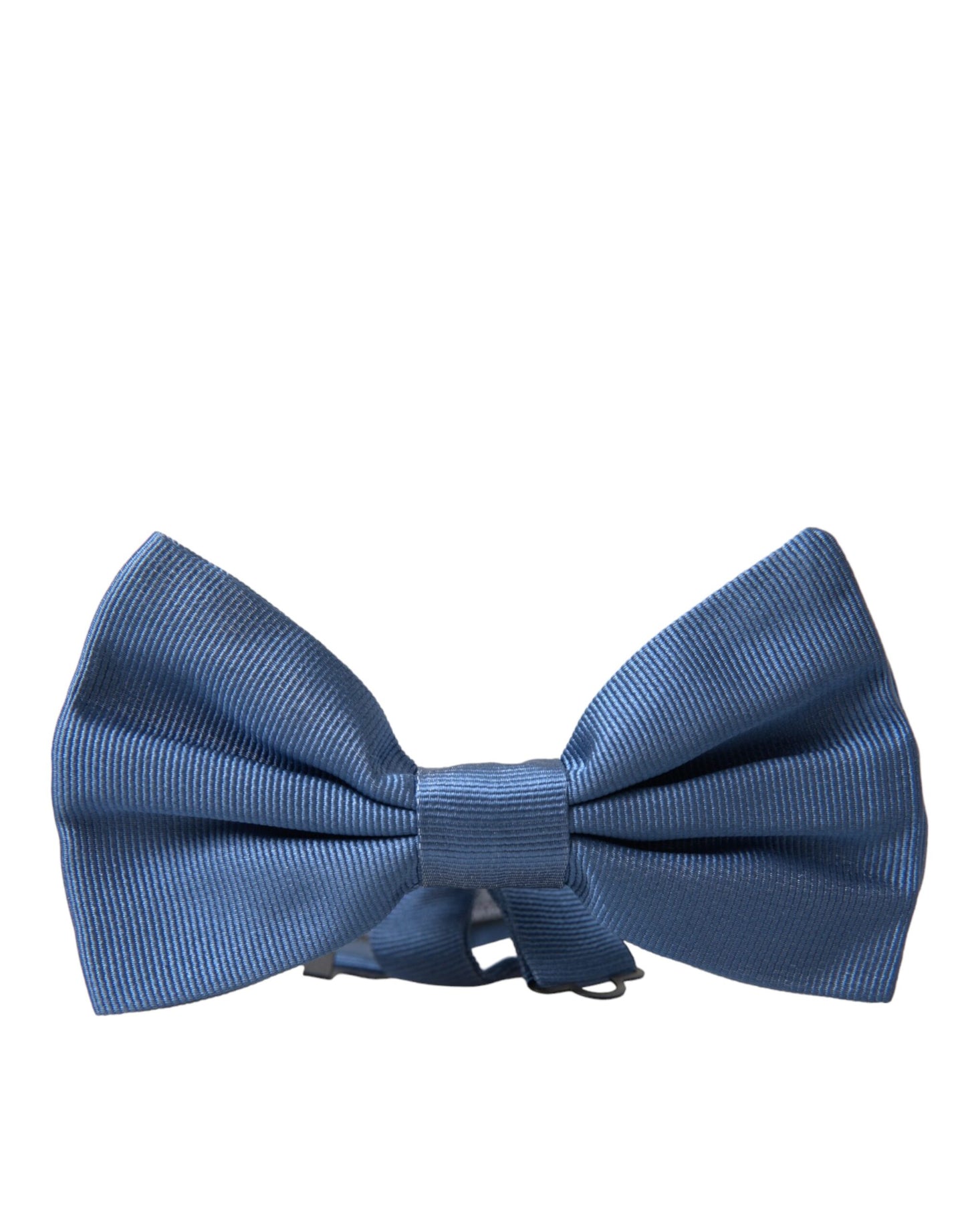 Dolce &amp; Gabbana Blue Silk Adjustable Neck Men Bow Tie