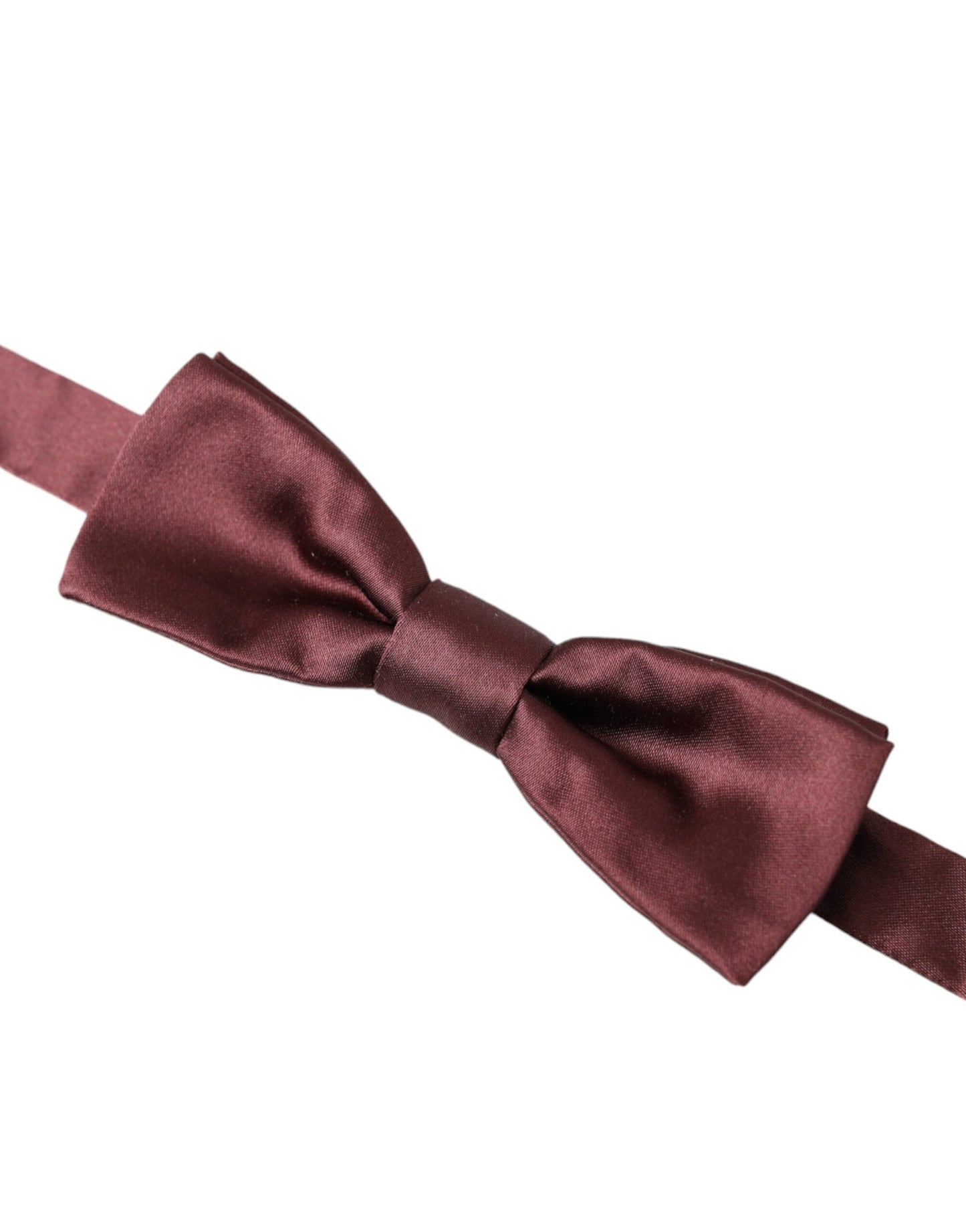 Dolce &amp; Gabbana Brown Silk Adjustable Neck Men Bow Tie