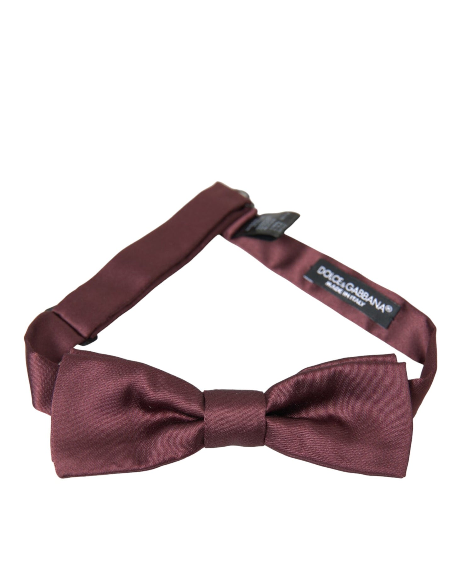 Dolce &amp; Gabbana Brown Silk Adjustable Neck Men Bow Tie