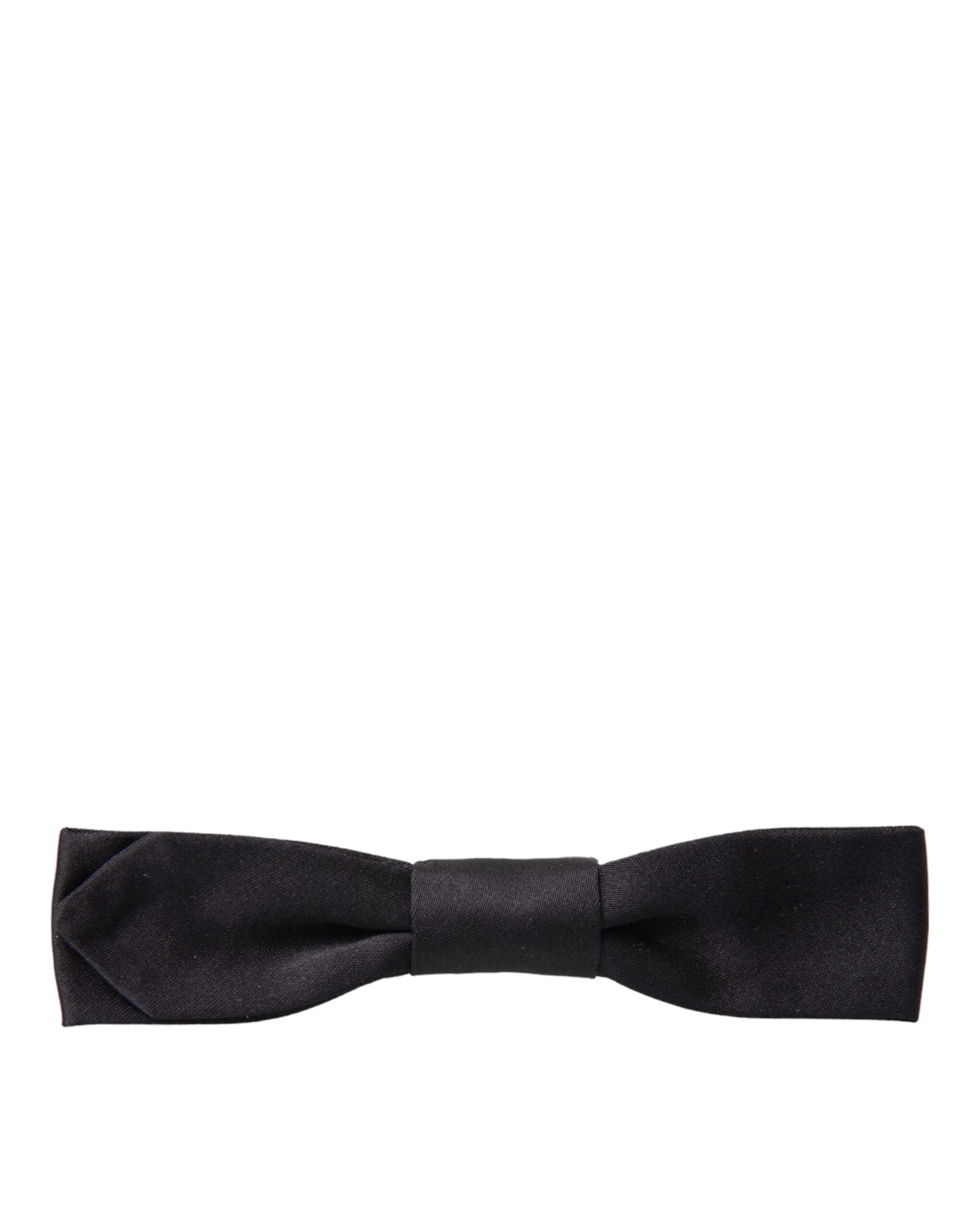 Dolce &amp; Gabbana Black Silk Adjustable Neck Men Bow Tie