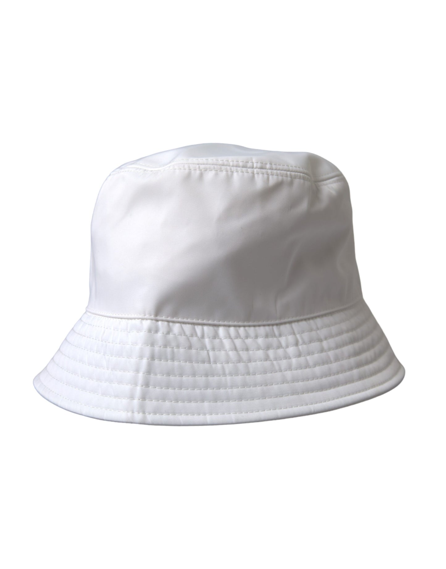 Dolce &amp; Gabbana White Cotton Cap Bucket Capello Hat Men