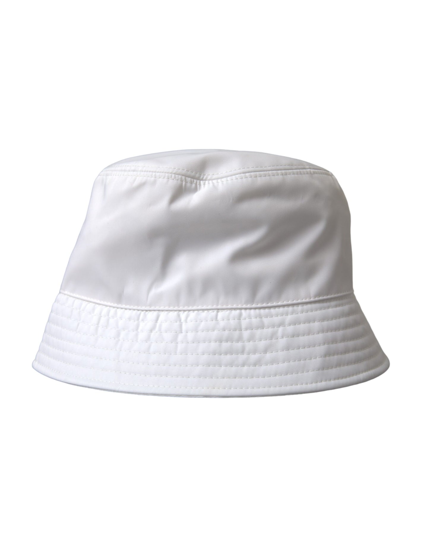 Dolce &amp; Gabbana White Cotton Cap Bucket Capello Hat Men